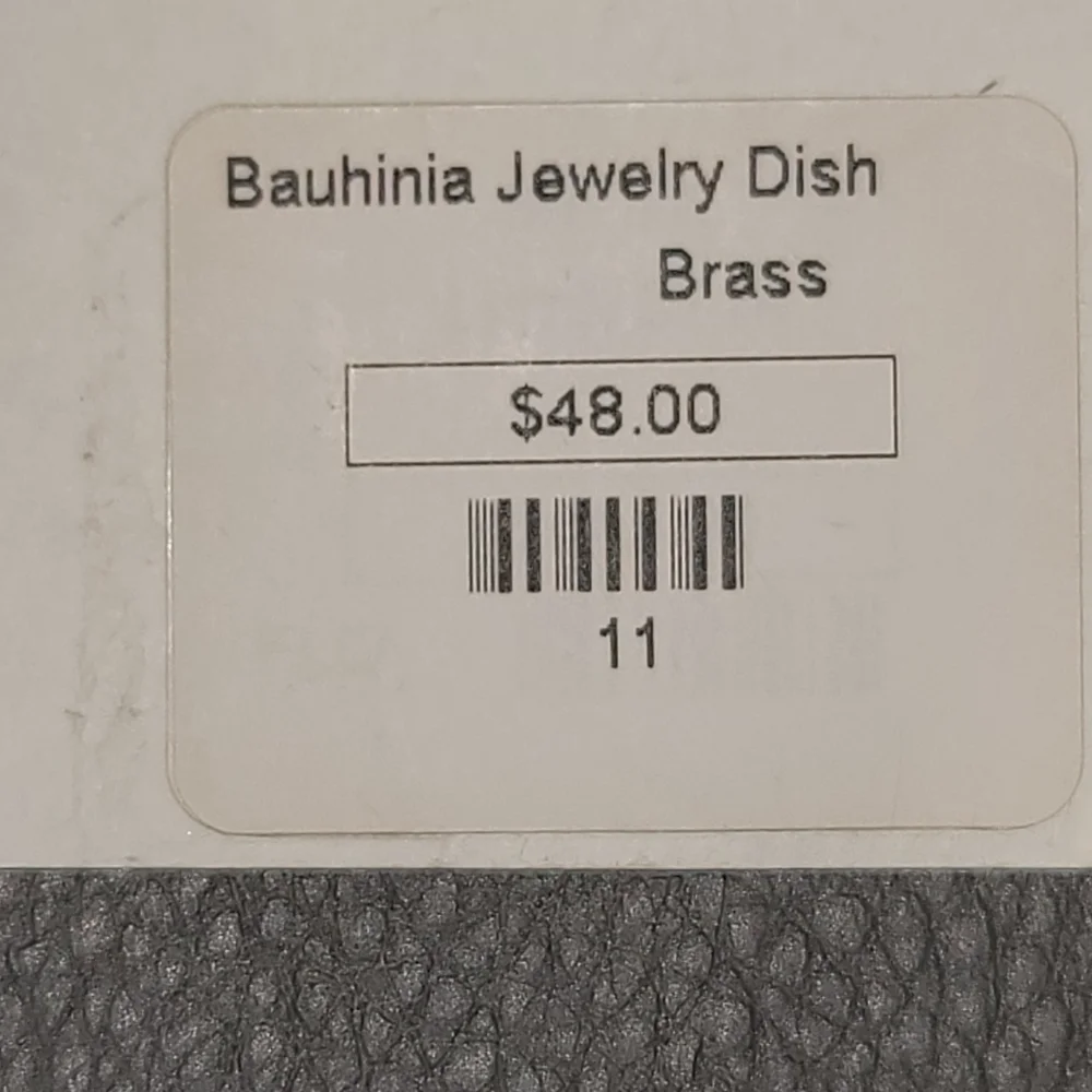 Bauhunia Jewelry Dish Choose Nickel or Brass
